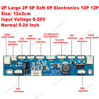 Testeur de panneau TV T-V18 Outil de test de panneau LED LCD + Carte de commande universelle V29V56V59 Contrôleur LVDS 7-84 pouces Outil de réparation d'écran