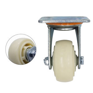 2025 Hersteller Industrial PU <span class=keywords><strong>Caster</strong></span> Red Farbe Mittelschwere Edelstahl-Lenkräder - Product Image 3