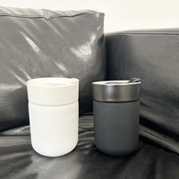 Exportateur expérimenté, solution complète : Tasse de voyage en céramique de 280 ml avec couvercle en silicone et couvercle en PP, tasse à thé pour voiture