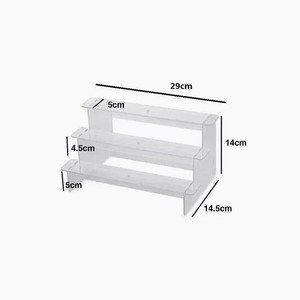 حقيبة رف شفافة يدوية الصنع مربعة عصرية لتخزين اللعب لطراز الدمية والعطور مكعبات بناء مصنوعة من البلاستيك - Product Image 6