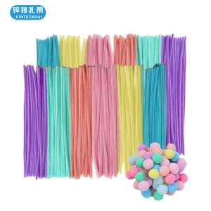 100 Miếng <span class=keywords><strong>Macaron</strong></span> Dây Chenille Gốc Tự Làm Tallos De Chenilla Xoắn Chenille Mờ Dây Gốc Thủ Công Ống Chất Tẩy Rửa Macaroon - Product Image 4