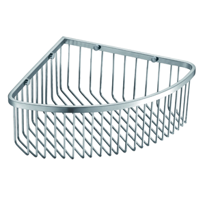 Wall Mounted Stainless Steel Wire Basket <b>Corner</b> Shower <b>Shelf</b> Bathroom Organizer Shower Caddy Storage Rack - Product Image 1