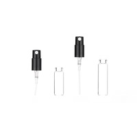 Livraison Rapide Vente Chaude Flacons de Parfum 1ml 2ml 3ml Bouteille Échantillon en Verre 5ml avec Pompe Vaporisateur en Plastique Mini Bouteilles Testeur
