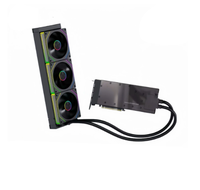 Carte graphique RTX 4090 48 Go VRAM à refroidissement liquide silencieux et ultra-basse température, GPU tout-en-un à refroidissement liquide à profil unique