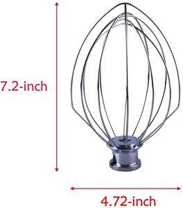 <span class=keywords><strong>Fouet</strong></span> métallique K5AWW 5 qq t 7.25 ''en acier inoxydable, pour torsadée, mélangeur sur support - Product Image 4