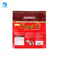 Sachet d'emballage OEM personnalisé en plastique laminé à trois soudures latérales pour poudre de café filtre