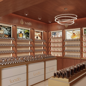 Diseño de Interiores de Tienda de Perfumes de Alta Gama, Renderizado 3D, Muebles para <span class=keywords><strong>Tiendas</strong></span> Minoristas, Accesorios de Exhibición de Cosméticos y Fragancias - Product Image 4