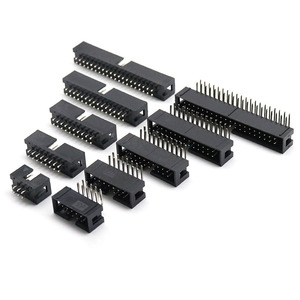 Connecteur IDC Box Header DC3 double rangée 6/8/10/12/14/16/18/20/24/26/30-50 broches, prise ICD noire, pas de 2,54 mm - Product Image 4