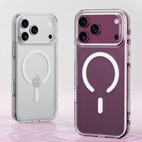 Étui magnétique fin TPC PC pour iPhone 18 Pro et iPhone 18 Pro Max, antichoc, toucher lisse, finition mate transparente