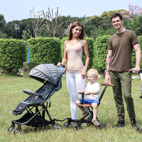 Poussette de voyage compacte légère Buggy portable facile à plier pour les voyages en avion Métal et tissu durables pour les enfants