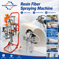 Machine de pulvérisation portable pour la production de revêtements en gelcoat et de résine de fibre de verre pour couvercles de nacelles FRP, pièces automobiles et tours de refroidissement