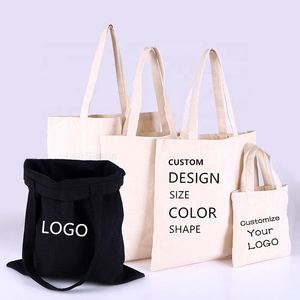 Bolsa de Compras de Lona Natural Reutilizable de Primera Calidad OEKO con Asa Larga y Diseño de Letras, con Logotipo - Product Image 4