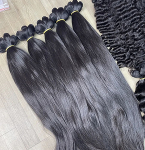 Pleine tête 3B3C birman bouclés cheveux bruts Double trame extensions vague cambodgienne bouclés faisceaux de vague naturelle - Product Image 3