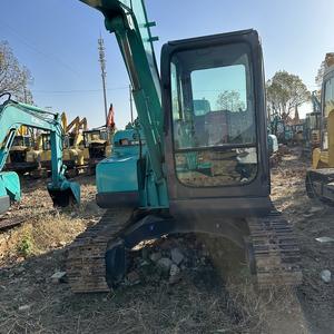 Excavatrice sur chenilles Kobelco SK75 d'occasion, 7,5 tonnes, équipement de construction lourd, haute efficacité, boîte de vitesses, moteur principal, engrenage, PLC - Product Image 3
