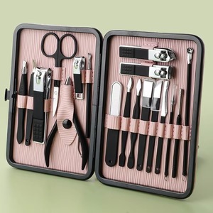 18Pcs Stainless Steel <b>Nail</b> Clipper <b>Kit</b> Manicure Pedicure Grooming Tools for Travel - Product Image 5