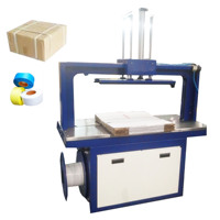 Machine d'emballage semi-automatique électrique pour cartons en papier avec bande PP, moteur, garantie 1 an, pour boissons et textiles
