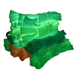 Tali sepatu poliester bercahaya datar lebar 8mm kustom kualitas tinggi aksesori Sneakers kasual olahraga reflektif keselamatan warna-warni - Product Image 1