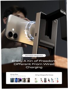 LISEN Nueva Estación de Carga Inalámbrica Rápida Qi2 de 15W, Base de Carga Magnética para Teléfono para <span class=keywords><strong>iPhone</strong></span> 17 16 Pro Max, Apple Watch, AirPods Pro - Product Image 4