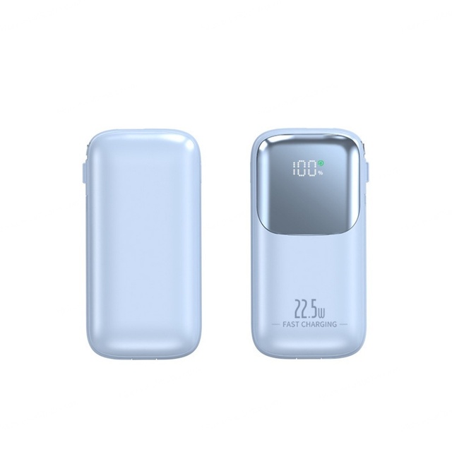 Hot Product Quick Charger LED Display Outdoor Travel 10000mah USB-C Output PD20W Super Fast Charging Built-in Cable Power Bank