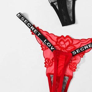 Braguitas de Encaje Sensuales para Mujer, Diseño Encantador, Tanga de Cintura Alta, Venta al Por Mayor OEM - Product Image 6