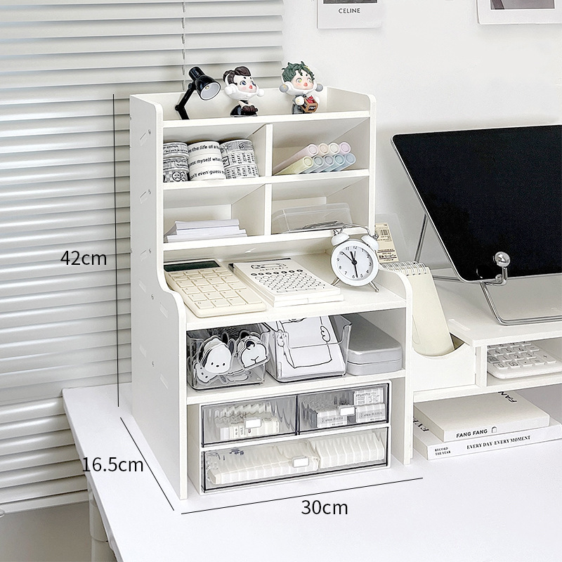 Desktop 6-tier storage rack, 30cm small size [Thickened version - 8mm]