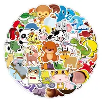Adesivo de desenho animado de animais kawaii fofos · Creative Fabrica