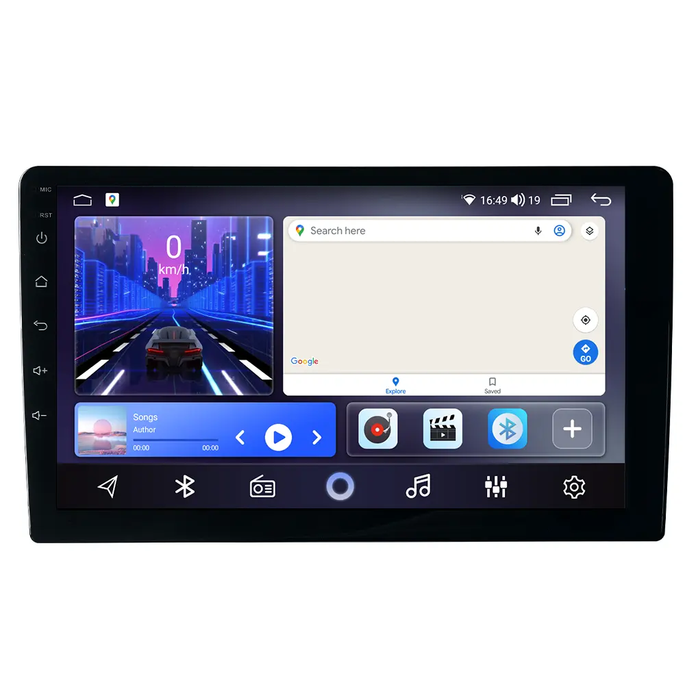 Fabrik N3 32 GB/64 GB 7/9/10 Zoll 8-Core Universal-Touchscreen Radio Auto einziehbares Android-Autoraudio mit WLAN-Simkarte