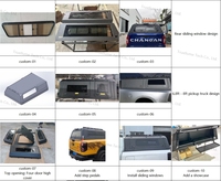 Cubierta Rígida para Camioneta con Ventanas, Cubierta de Acero para Plataforma de Camioneta, Cubierta para Toyota Hilux Vigo Revo