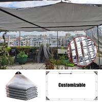 Voile d'ombrage réfléchissante en aluminium pour véranda et abri de voiture, filet d'ombrage haute densité pour cour extérieure