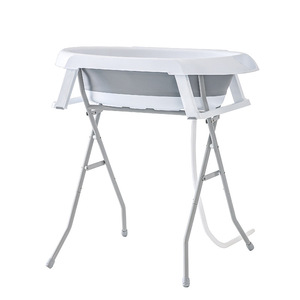 Set per la cura del neonato vasca da bagno pieghevole stendino per pannolini in plastica vasca da bagno senza piegamento staffa per imballaggio prodotto per la stampa - Product Image 5