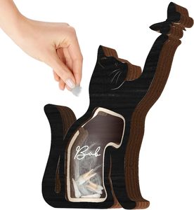 Urna in Legno a Forma <span class=keywords><strong>di</strong></span> <span class=keywords><strong>Gatto</strong></span> Unica per Ceneri, Regalo <span class=keywords><strong>di</strong></span> Condoglianze per la Perdita <span class=keywords><strong>di</strong></span> un Animale Domestico, Decorazione da Tavolo, Scatola Ricordo - Product Image 1