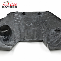 AISKA Nuevo embellecedor exterior de capó delantero de fibra de carbono real para coche, cubierta de motor de fibra de carbono seca de repuesto para Infiniti Q60 Q50 3.0T 2016+