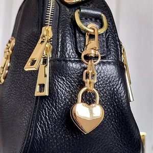 心形钥匙扣金色心形挂锁时尚饰品吊坠吊饰钥匙扣钥匙扣女孩手机钱包包吊饰 - Product Image 6