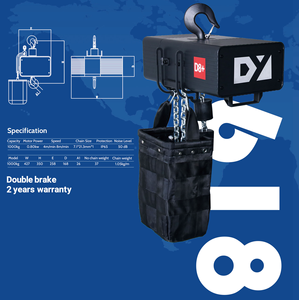 Nuevo Polipasto Eléctrico de Cadena con Motor de 1000 kg, Modelo 618, con Doble Freno para Eventos y Clubes - Product Image 4