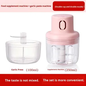 Presse-ail en gros, gadget de cuisine intelligent, hachoir à légumes, mixeur, usage domestique et pour bébé - Product Image 2