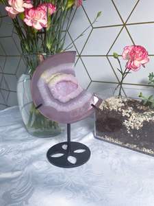 Vente en gros de pierres de guérison naturelles en agate rose Durzy de style bohème, polies, de haute qualité, tendance mode, pour la décoration intérieure - Product Image 6