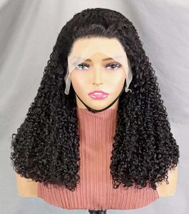 Vente en gros 250% HD dentelle avant perruques de <span class=keywords><strong>cheveux</strong></span> humains brésiliens 12-22 pouces Pixie Curl <span class=keywords><strong>cheveux</strong></span> bruts 13x4 dentelle frontale perruques longue longueur - Product Image 5