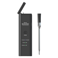 2024 Newest Smart Design Wireless Stainless Steel Ceramic Cooking BBQ Grilling Probe Meat Thermometer for OEM ODM