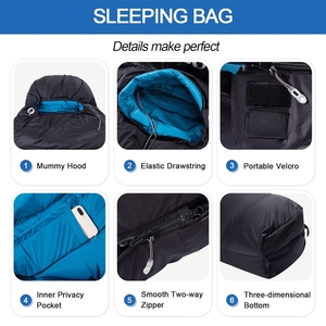 <span class=keywords><strong>Sac</strong></span> <span class=keywords><strong>de</strong></span> <span class=keywords><strong>couchage</strong></span> momie 600FP en nylon, <span class=keywords><strong>léger</strong></span>, étanche, coupe-vent, respirant, pour temps <span class=keywords><strong>froid</strong></span>, 4 saisons - Product Image 6