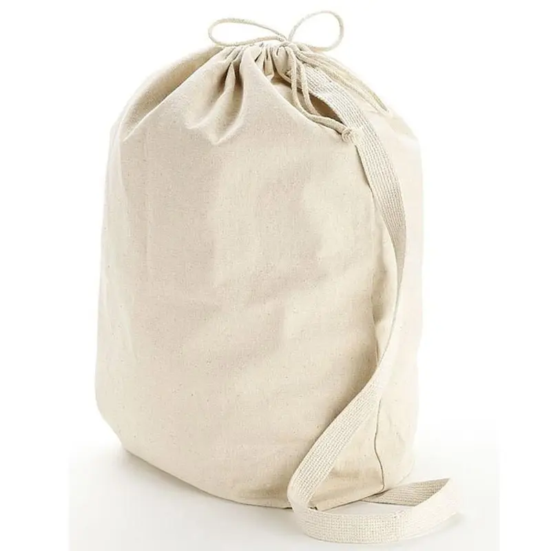 Alça de ombro resistente personalizada de lona, bolsas de lavanderia em massa