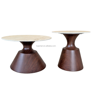 Mesa de Centro Viral Drop TUQ de Piedra Sinterizada de 70 cm, Mesa Auxiliar Pequeña para Sala de Estar, Juego de Mesas Nido para Zona de Sofá, Mesa Esquinera para Sala de Estar - Product Image 3