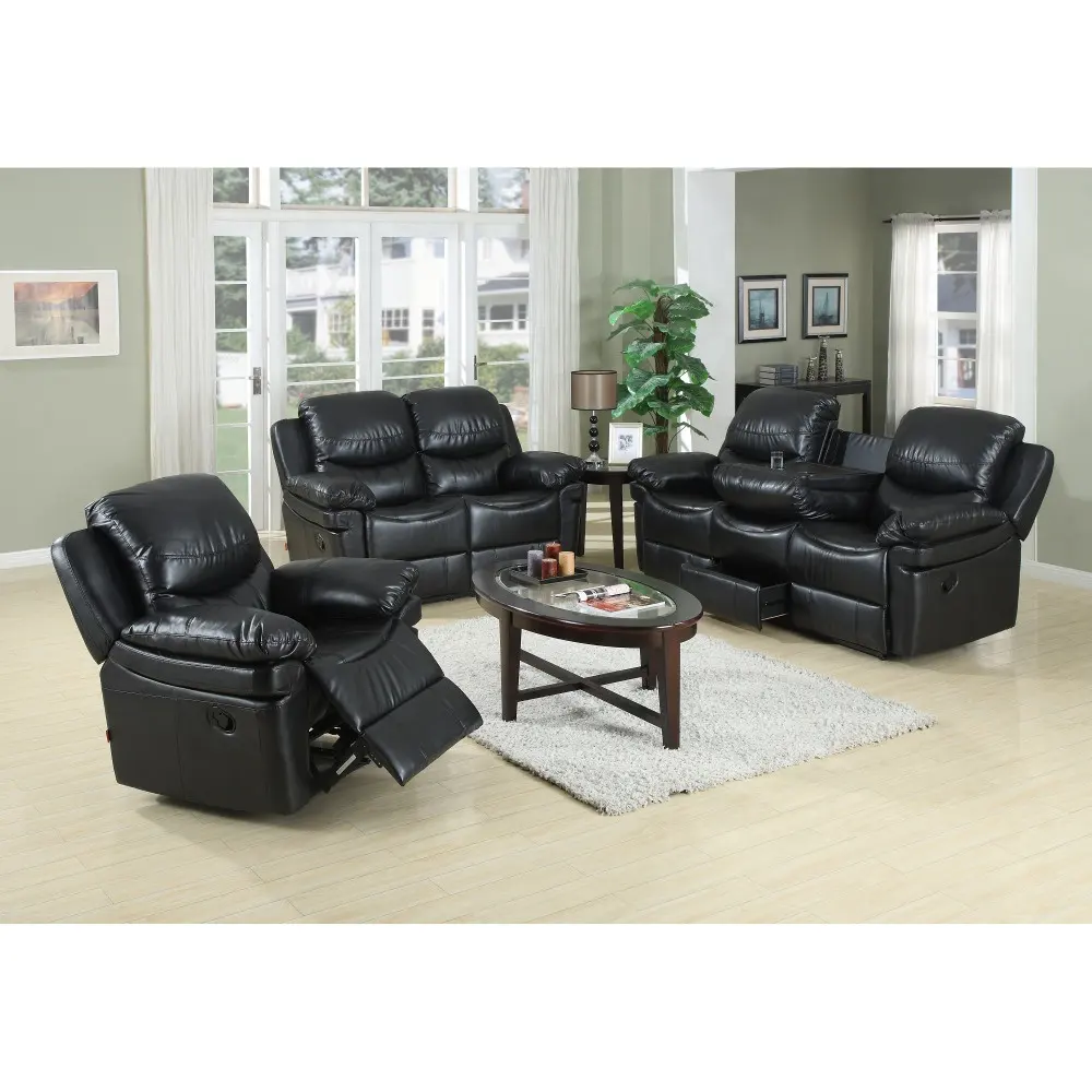 Top Leather Power Reclining Movie theater seats home furniture living room sofas electric recliner