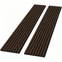 Panneau acoustique flexible en lattes de bois au design moderne, panneau mural en lattes de bois pliable en feutre PET pour la décoration de colonnes circulaires