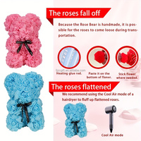 Coffret Cadeau Saint-Valentin Très Vendu : Fleurs Éternelles et Ours en Peluche pour le Nouvel An Chinois, Noël et le Nouvel An