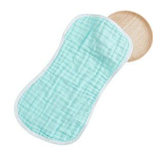 白色纯色婴儿棉打嗝布批发<span class=keywords><strong>2</strong></span>层100% 棉平纹细布婴儿打嗝布 - Product Image 4