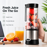 Draagbare fruit- en groentepers, USB oplaadbare persoonlijke mini elektrische smoothie blender beker