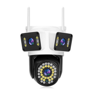 <span class=keywords><strong>Telecamera</strong></span> di Sicurezza a Tre Obiettivi e Tre Angoli di Visione, Wi-Fi, per Tavolo da Biliardo, <span class=keywords><strong>Esterna</strong></span>, Wireless HD, Intelligente, con Visione Notturna a Infrarossi, CCTV - Product Image 1