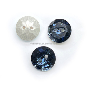 12Mm Hai Lỗ Mặt Trời Hoa Mặt Ưa Thích Pha Lê Nút Với Thân Thiện Với Môi Thạch Chân Phong Cách Mạ Kỹ Thuật Cho Trang Trí - Product Image 2