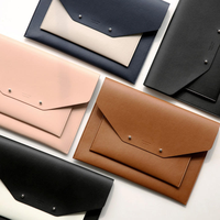 Housse pour ordinateur portable en cuir PU, vente en gros, pochette pour ordinateur portable durable, sac pour ordinateur portable avec grande capacité