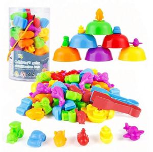 Jouets de puzzle pour bébés, petits dinosaures avec gobelets de tri de couleurs, jouets d'association Montessori - Product Image 4